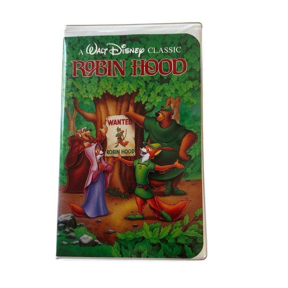Vintage Rare Robin Hood Walt Disney Black Diamond Classic Video VHS 1991